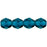 Czech Fire-Polish 6mm Teal (25pcs)