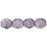 Czech Firepolish 6mm Luster - Stone Amethyst (25pcs)