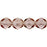 Czech Fire-Polish 6mm French Rose (Irregular)