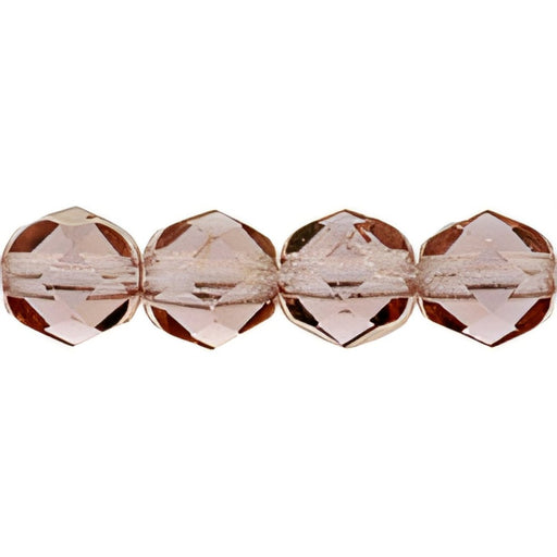 Czech Fire-Polish 6mm French Rose (Irregular)