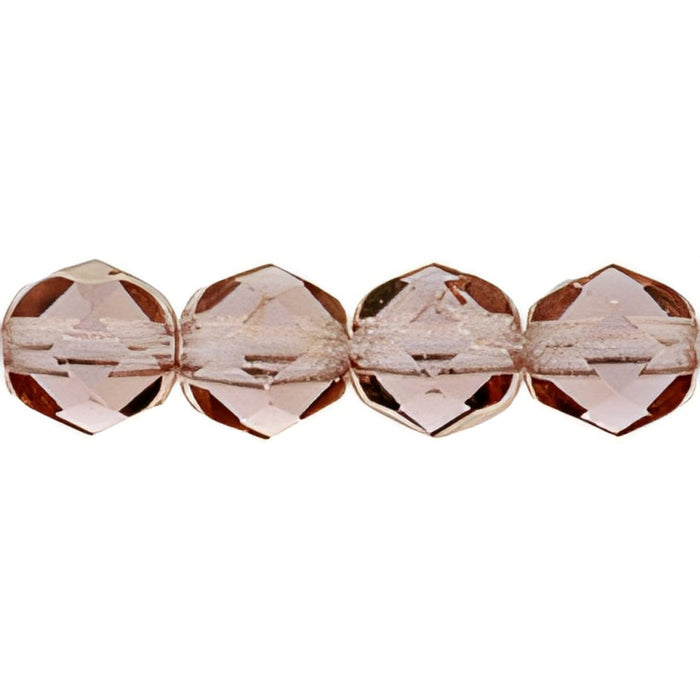 Czech Fire-Polish 6mm French Rose (Irregular)
