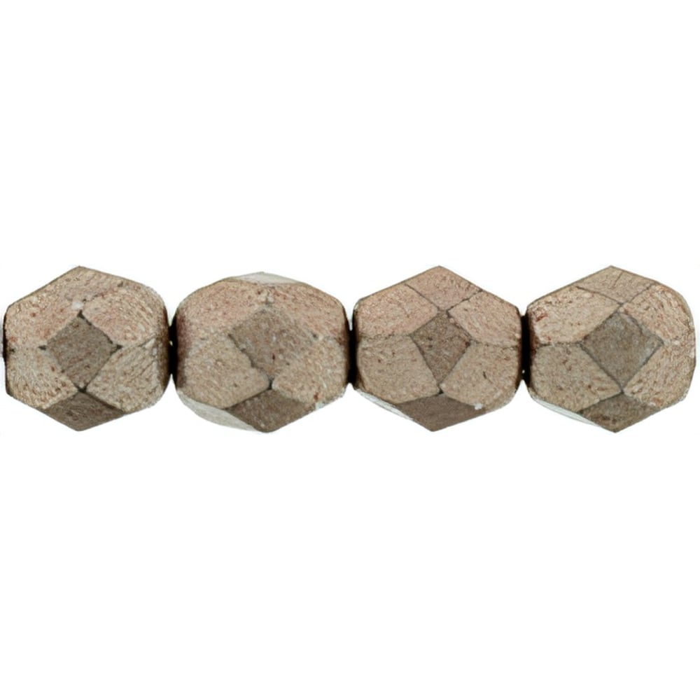 Czech Firepolish 6mm ColorTrends: Saturated Metallic Pale Dogwood (25pcs)