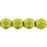 Czech Firepolish 6mm ColorTrends: Saturated Metallic Primrose Yellow (25pcs)