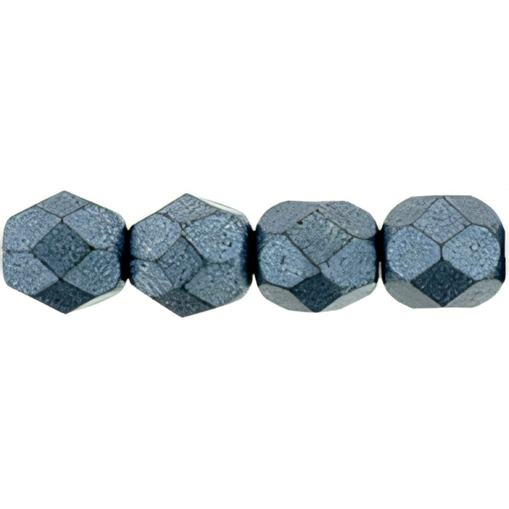 Czech Firepolish 6mm ColorTrends: Saturated Metallic Niagara (25pcs)
