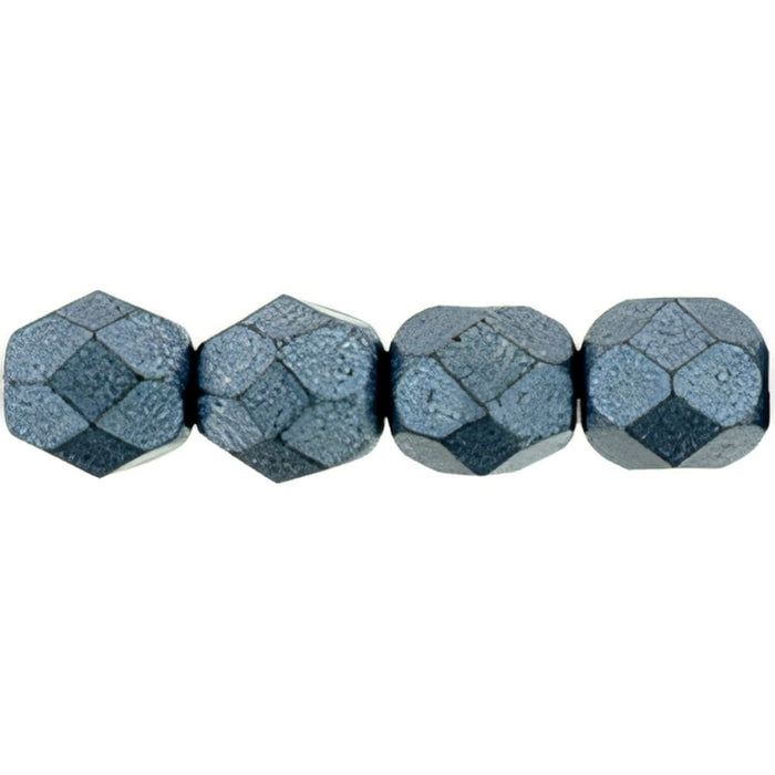 Czech Firepolish 6mm ColorTrends: Saturated Metallic Niagara (25pcs)