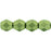 Czech Firepolish 6mm ColorTrends: Saturated Metallic Greenery (25pcs)