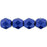 Czech Firepolish 6mm ColorTrends: Saturated Metallic Lapis Blue (25pcs)