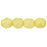 Czech Firepolish 6mm Sueded Gold Lamé (25pcs)