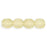 Czech Firepolish 6mm Milky Jonquil (25pcs)