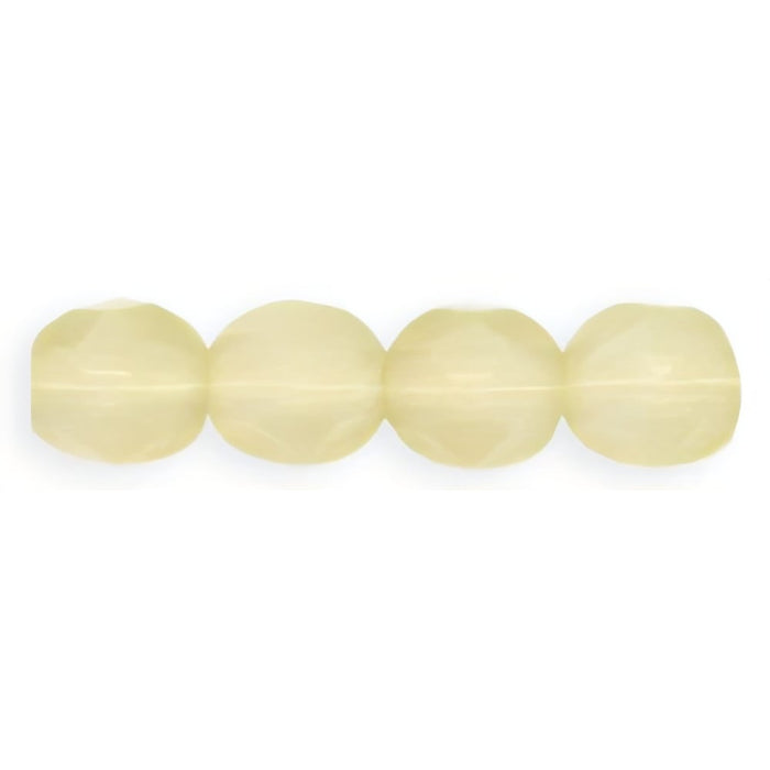 Czech Firepolish 6mm Milky Jonquil (25pcs)