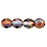 Czech Firepolish 6mm Luster - Amethyst/Blue/Crystal (25pcs)