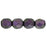 Czech Firepolish 6mm Polychrome - Black Currant (25pcs)