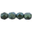 Czech Firepolish 6mm Polychrome - Aqua Teal (25pcs)