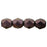 Czech Firepolish 6mm Polychrome - Pink Olive (25pcs)