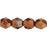 Czech Fire-Polish 6mm Bronze Luster - Opaque Red (25pcs)