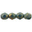 Czech Fire-Polish 6mm Persian Turquoise - Bronze Picasso (25pcs)