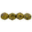 Czech Fire-Polish 6mm Opaque Yellow - Bronze Picasso (25pcs)