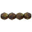 Czech Fire-Polish 6mm Opaque Red - Copper Picasso (25pcs)