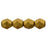Czech Fire-Polish 6mm Matte - Metallic Antique Gold (25pcs)