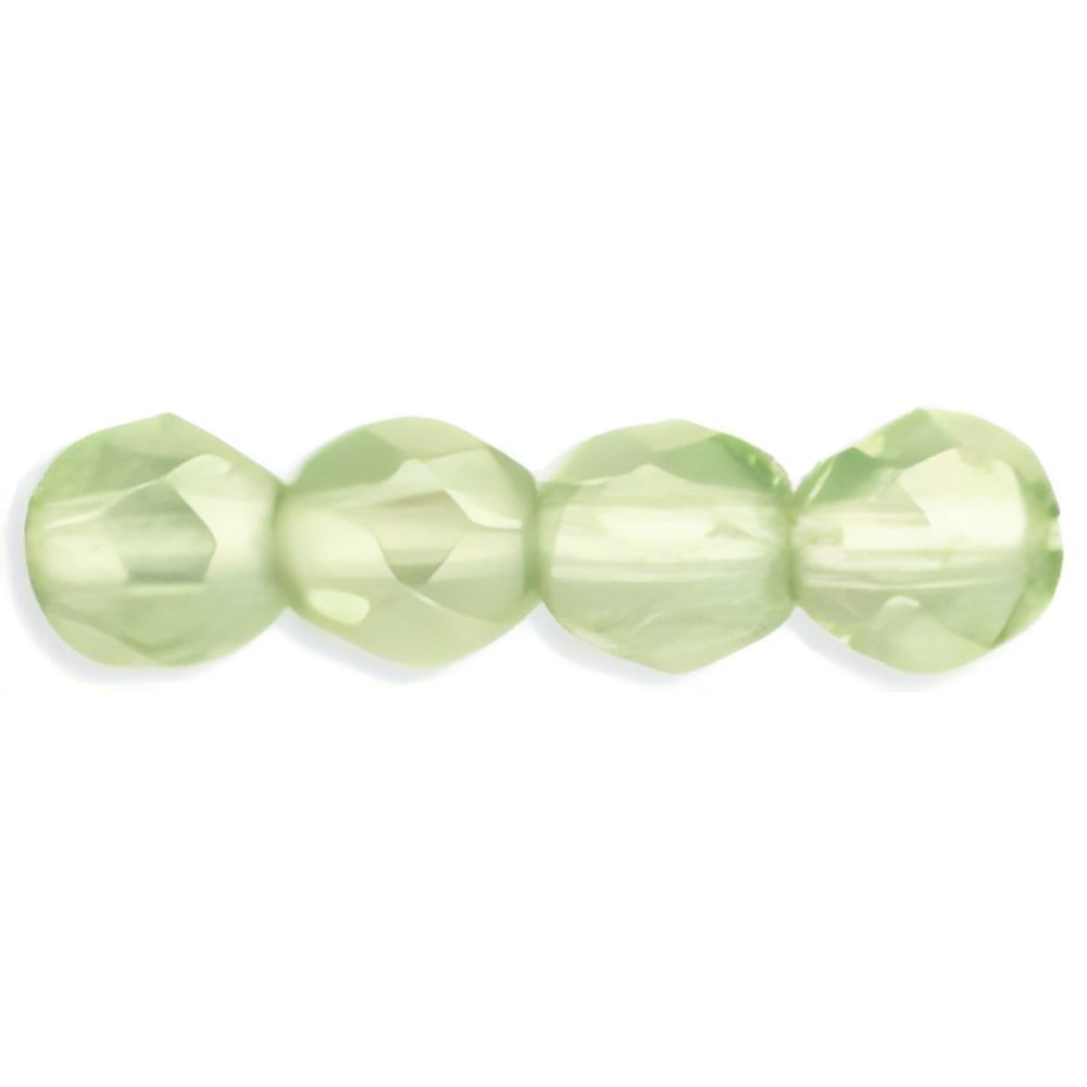 Czech Fire-Polish 6mm Luster - Peridot (25pcs)