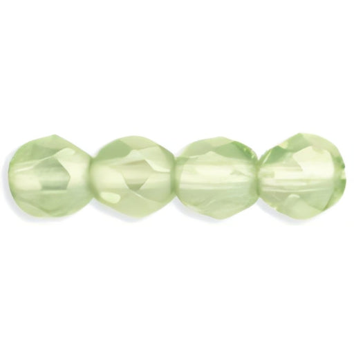 Czech Fire-Polish 6mm Luster - Peridot (25pcs)