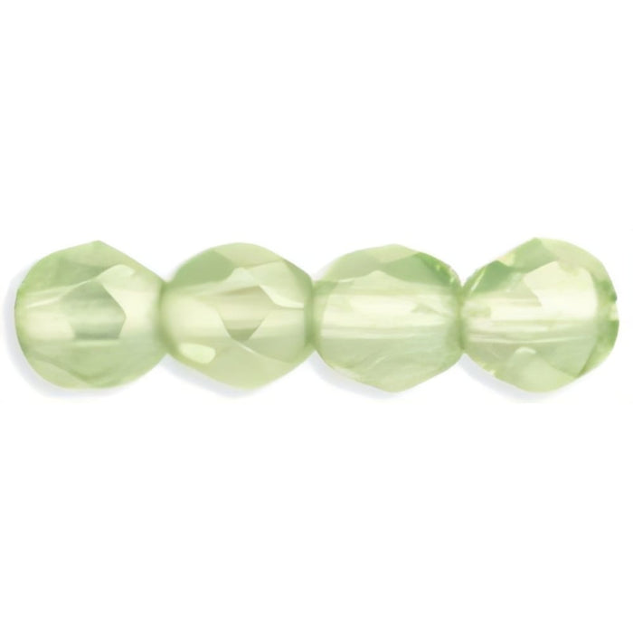 Czech Fire-Polish 6mm Luster - Peridot (25pcs)
