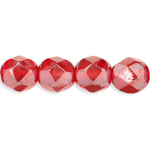 Czech Fire-Polish 6mm Luster - Ruby (25pcs)