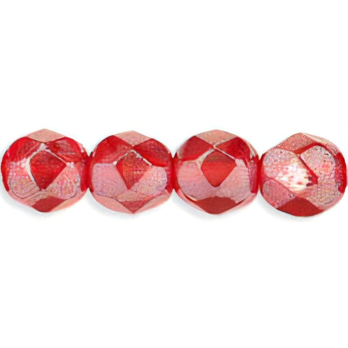 Czech Fire-Polish 6mm Luster - Ruby (25pcs)