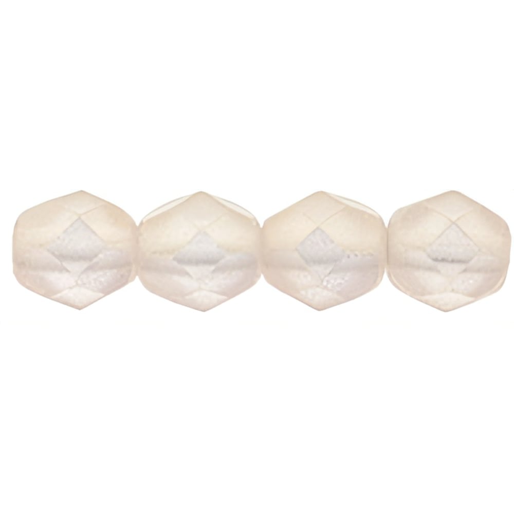 Czech Fire-Polish 6mm Sueded Gold Rosaline (25pcs)