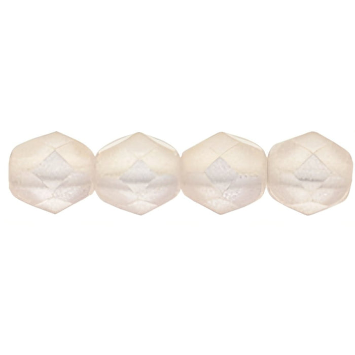Czech Fire-Polish 6mm Sueded Gold Rosaline (25pcs)