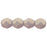 Czech Firepolish 6mm Sueded Gold Milky Pink (25pcs)