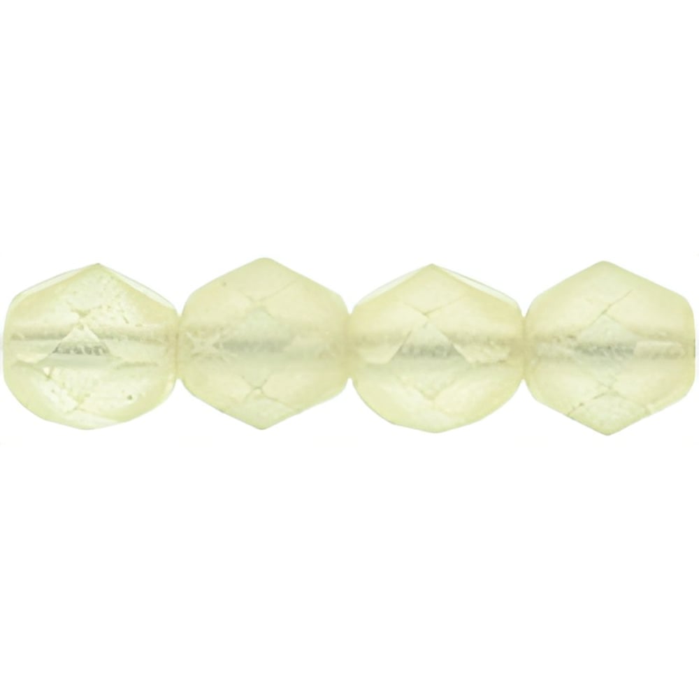 Czech Fire-Polish 6mm Sueded Gold Jonquil (25pcs)