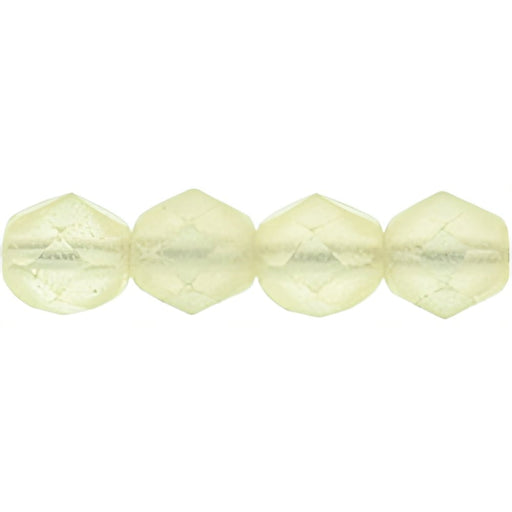 Czech Fire-Polish 6mm Sueded Gold Jonquil (25pcs)