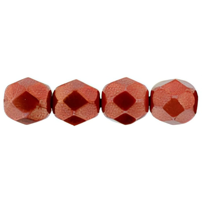 Czech Firepolish 6mm Halo Ethereal - Cardinal (25pcs)