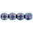 Czech Firepolish 6mm Halo Ethereal - Ultramarine (25pcs)