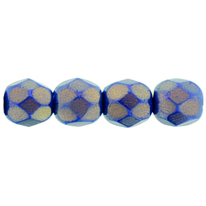 Czech Firepolish 6mm Halo Ethereal - Ultramarine (25pcs)