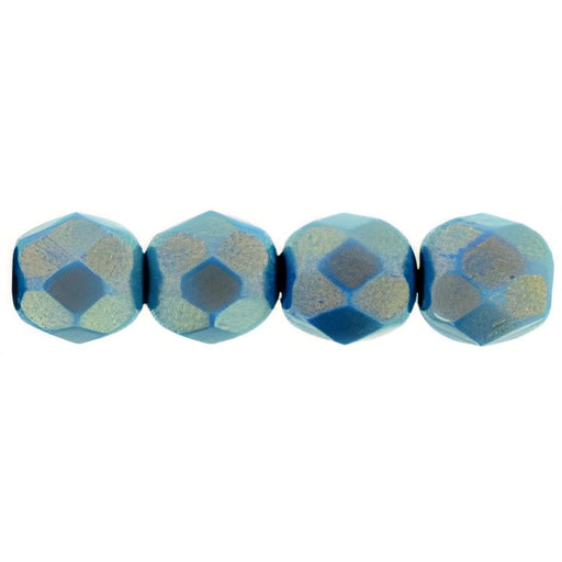 Czech Firepolish 6mm Halo Ethereal - Azurite (25pcs)