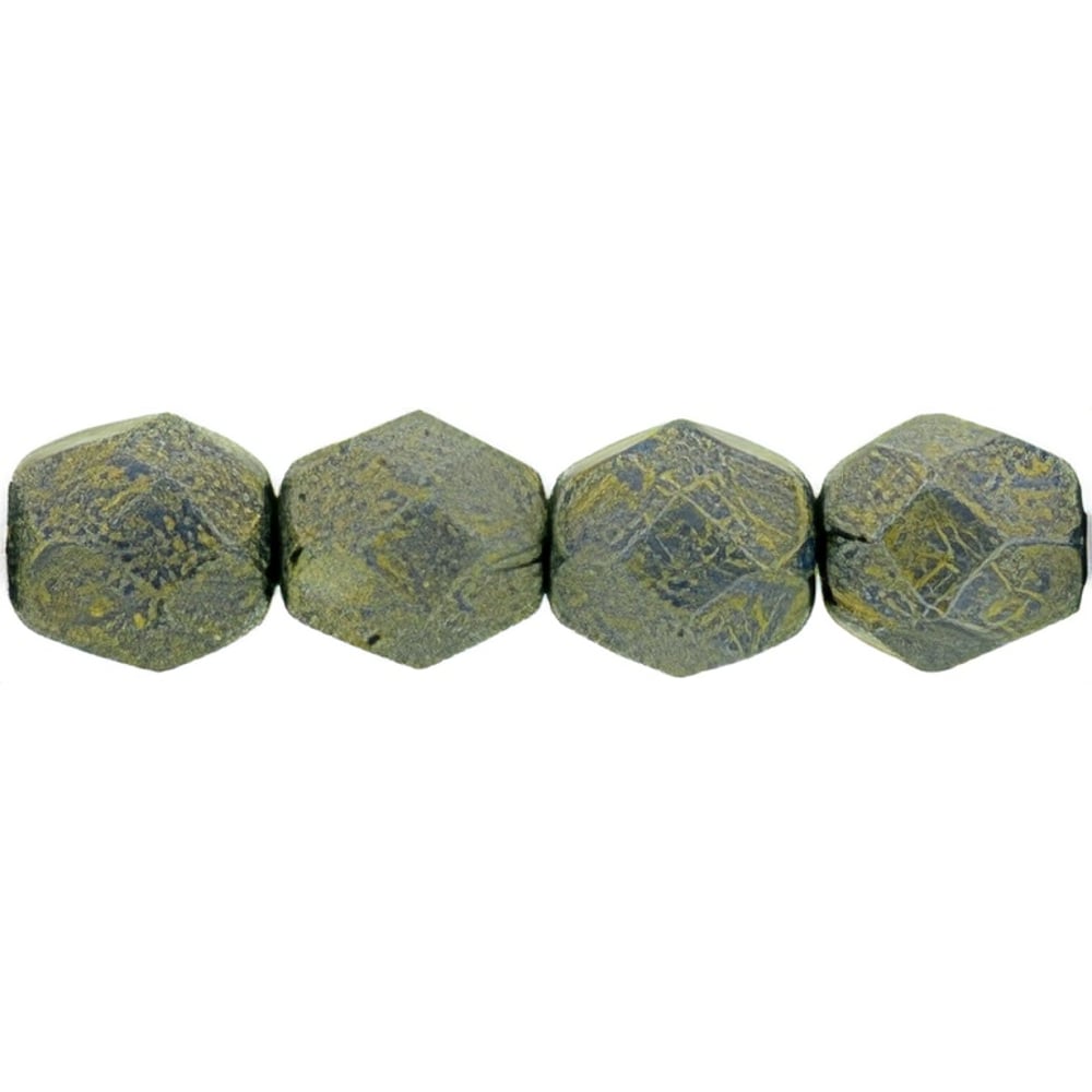 Czech Fire-Polish 6mm Pacifica - Poppy Seed (25pcs)