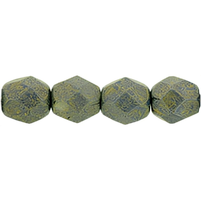 Czech Fire-Polish 6mm Pacifica - Poppy Seed (25pcs)