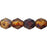 Czech Fire-Polish 6mm Matte - Crystal - Picasso (25pcs)