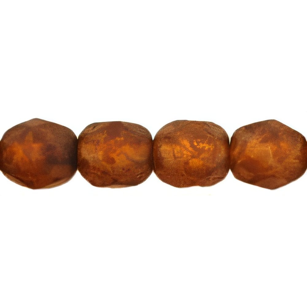 Czech Fire-Polish 6mm Matte - Rosaline - Picasso (25pcs)