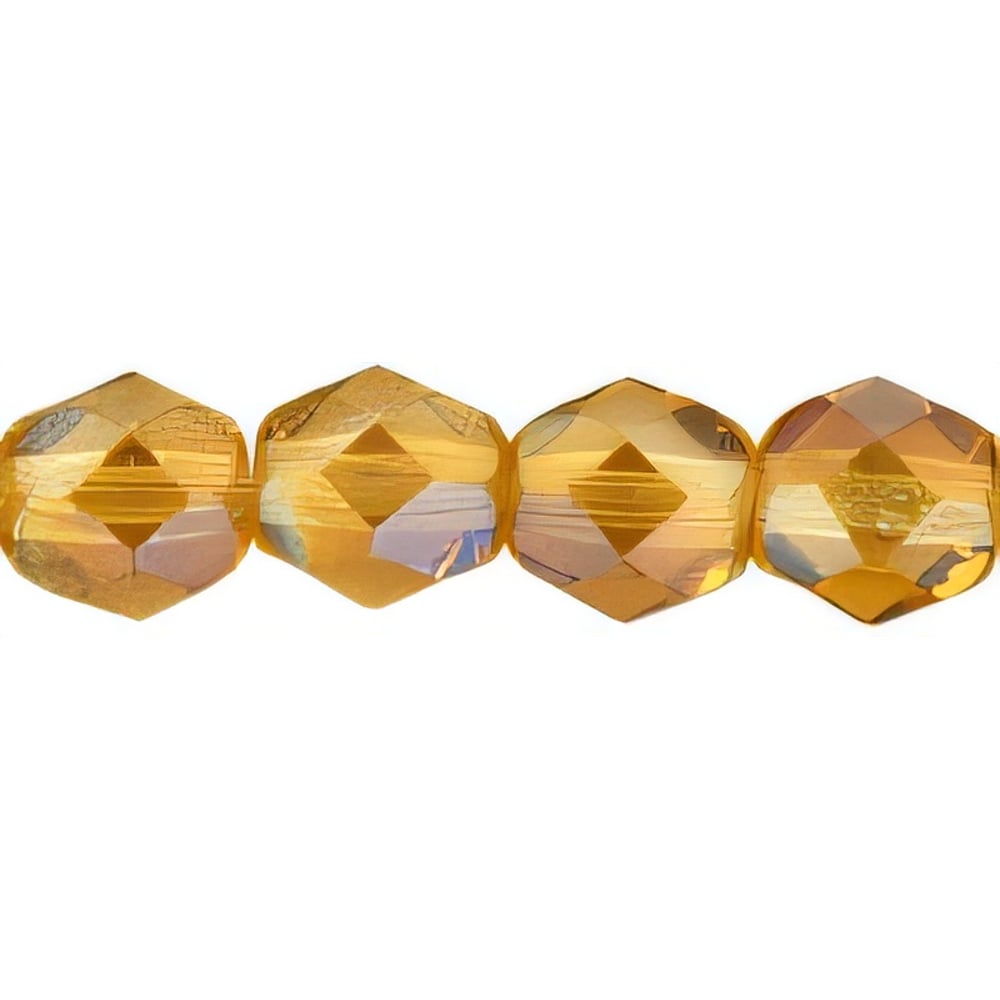 Czech Fire-Polish 6mm Twilight - Topaz (25pcs)