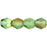 Czech Firepolish 6mm Twilight - Peridot (25pcs)