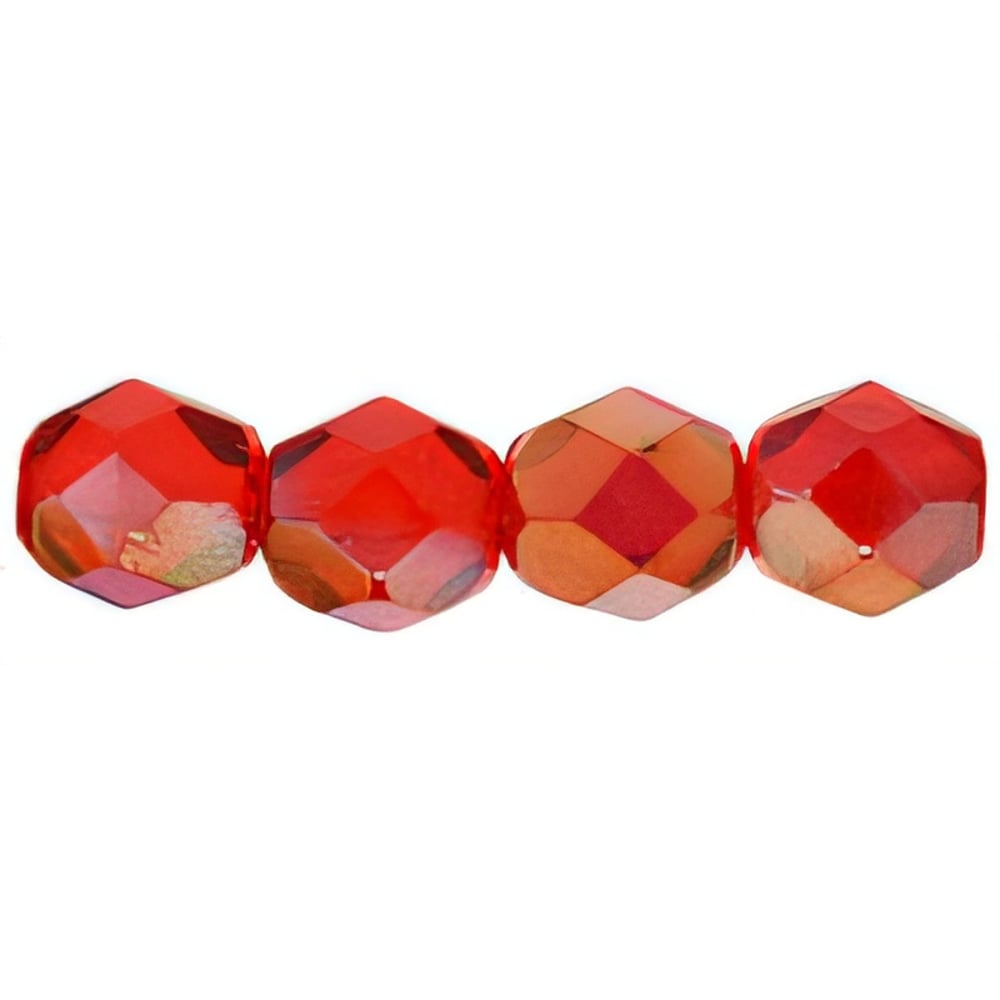 Czech Fire-Polish 6mm Twilight - Siam Ruby (25pcs)