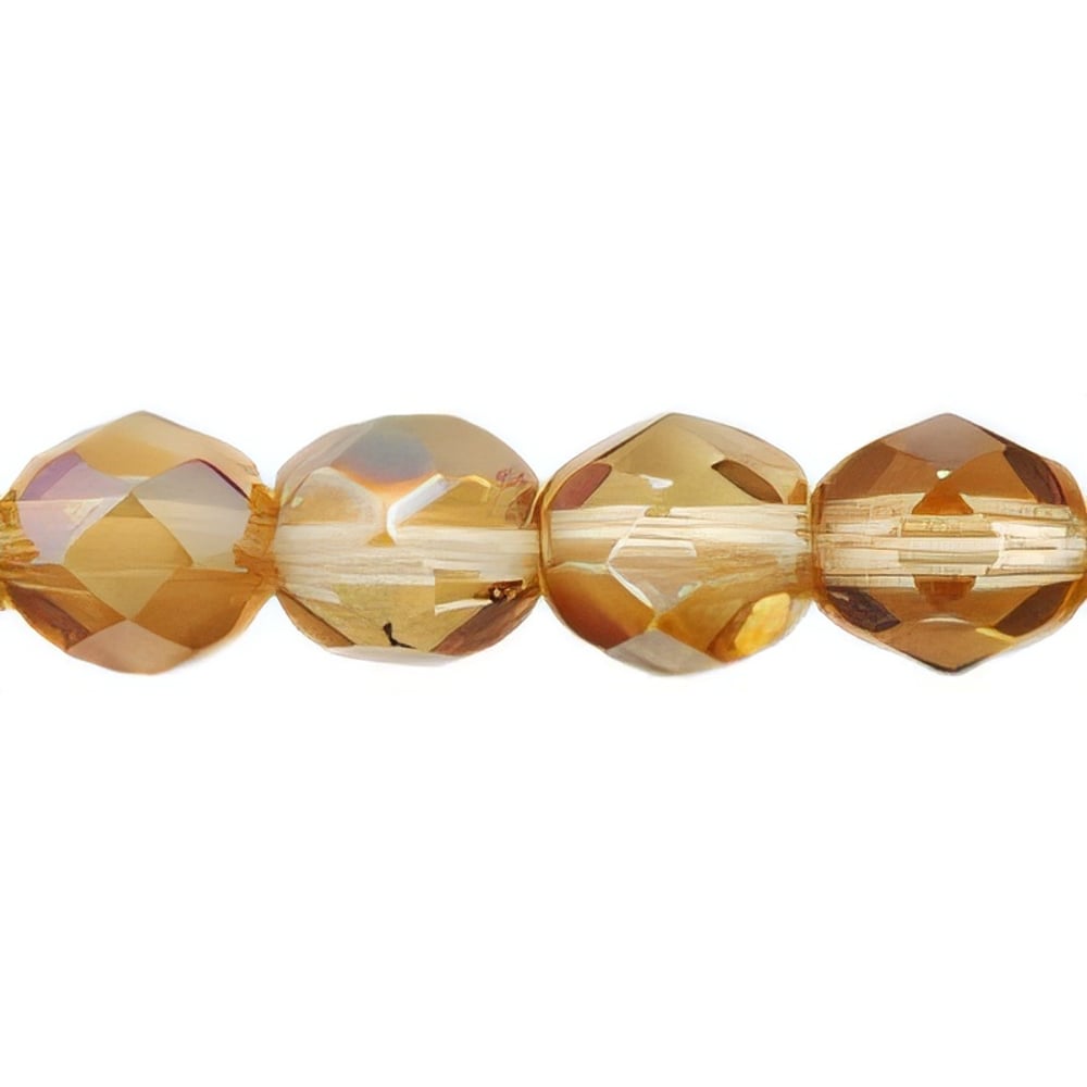 Czech Fire-Polish 6mm Lt Topaz - Celsian (25pcs)