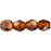 Czech Fire-Polish 6mm Dk Topaz - Celsian (25pcs)