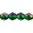 Czech Fire-Polish 6mm Emerald - Celsian (25pcs)