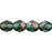 Czech Fire-Polish 6mm Prairie Green - Celsian (25pcs)