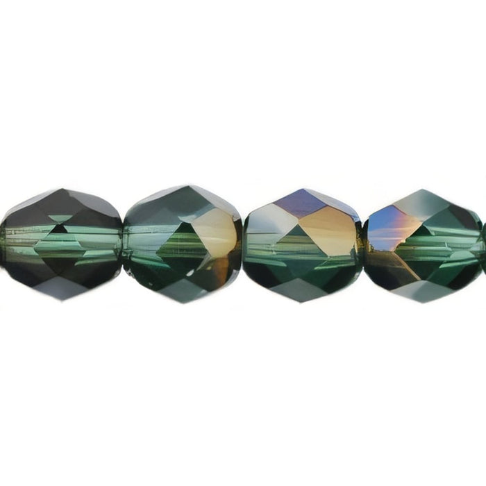 Czech Fire-Polish 6mm Prairie Green - Celsian (25pcs)
