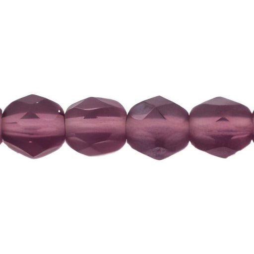 Czech Firepolish 6mm Matte - Amethyst (25pcs)
